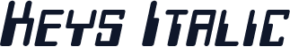 Keys Italic
