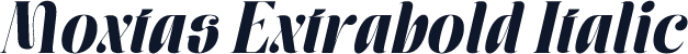 Moxtas Extrabold Italic