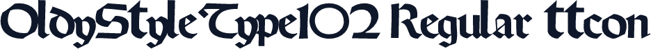 OldyStyleType102 Regular ttcon
