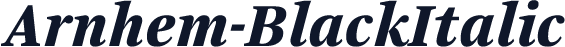 Arnhem-BlackItalic