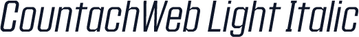 CountachWeb Light Italic