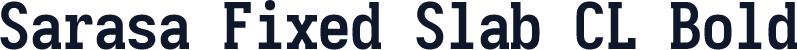 Sarasa Fixed Slab CL Bold