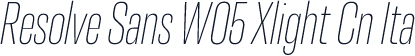 Resolve Sans W05 Xlight Cn Ita