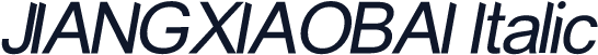 JIANGXIAOBAI Italic