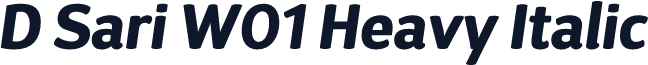 D Sari W01 Heavy Italic