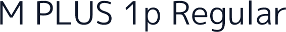 M PLUS 1p Regular