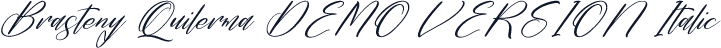 Brasteny Quilerma DEMO VERSION Italic