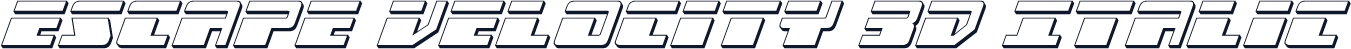 Escape Velocity 3D Italic