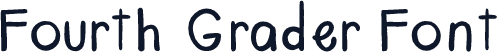 Fourth Grader Font
