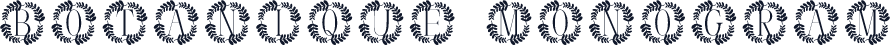 Botanique Monogram