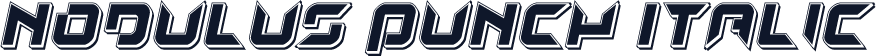 Nodulus Punch Italic