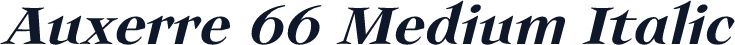 Auxerre 66 Medium Italic