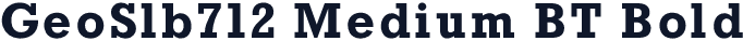 GeoSlb712 Medium BT Bold
