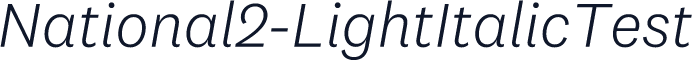 National2-LightItalicTest