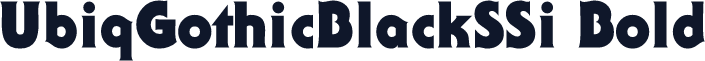 UbiqGothicBlackSSi Bold