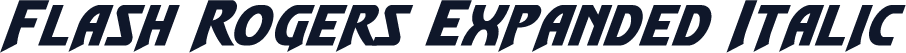 Flash Rogers Expanded Italic