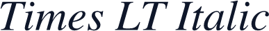 Times LT Italic