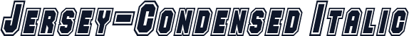 Jersey-Condensed Italic
