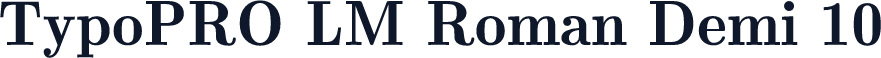 TypoPRO LM Roman Demi 10