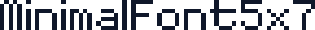 MinimalFont5x7