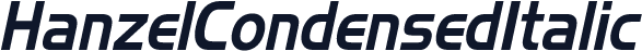 HanzelCondensedItalic