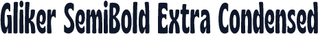 Gliker SemiBold Extra Condensed