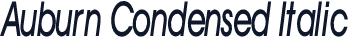 Auburn Condensed Italic