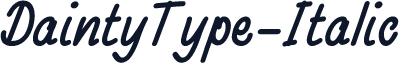 DaintyType-Italic
