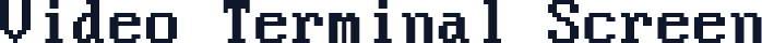 Video Terminal Screen
