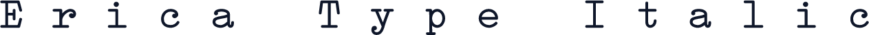 Erica Type Italic