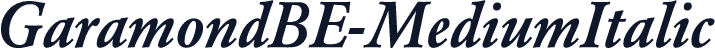 GaramondBE-MediumItalic