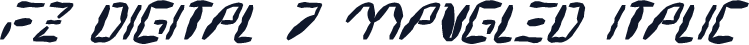 FZ DIGITAL 7 MANGLED ITALIC