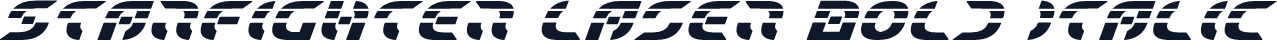 Starfighter Laser Bold Italic