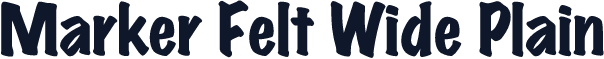 Marker Felt Wide Plain