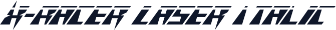 X-Racer Laser Italic