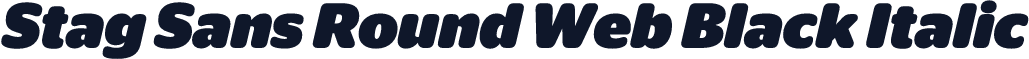 Stag Sans Round Web Black Italic