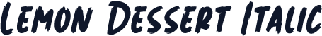 Lemon Dessert Italic