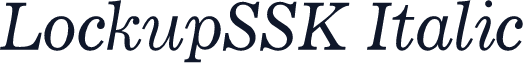 LockupSSK Italic