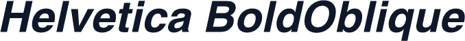 Helvetica BoldOblique