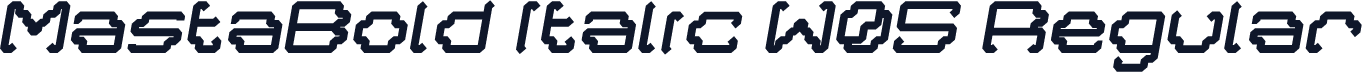 MastaBold Italic W05 Regular