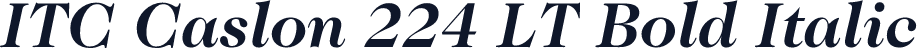 ITC Caslon 224 LT Bold Italic
