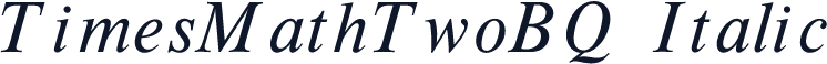 TimesMathTwoBQ-Italic