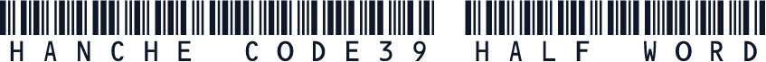 HanChe Code39(Half Word)