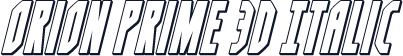 Orion Prime 3D Italic