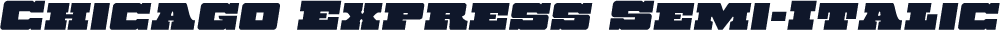 Chicago Express Semi-Italic