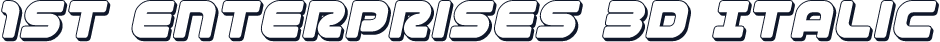 1st Enterprises 3D Italic