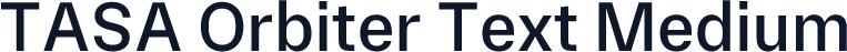 TASA Orbiter Text Medium