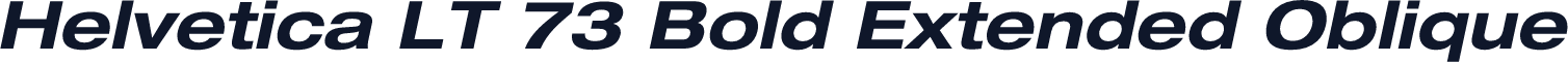 Helvetica LT 73 Bold Extended Oblique