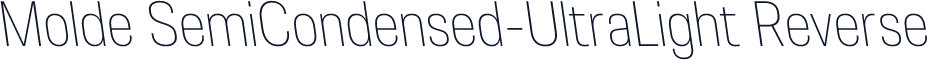 Molde SemiCondensed-UltraLight Reverse