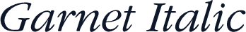 Garnet Italic